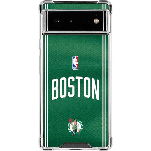 NBA Boston Celtics Jersey Google Pixel 6 Clear Case
